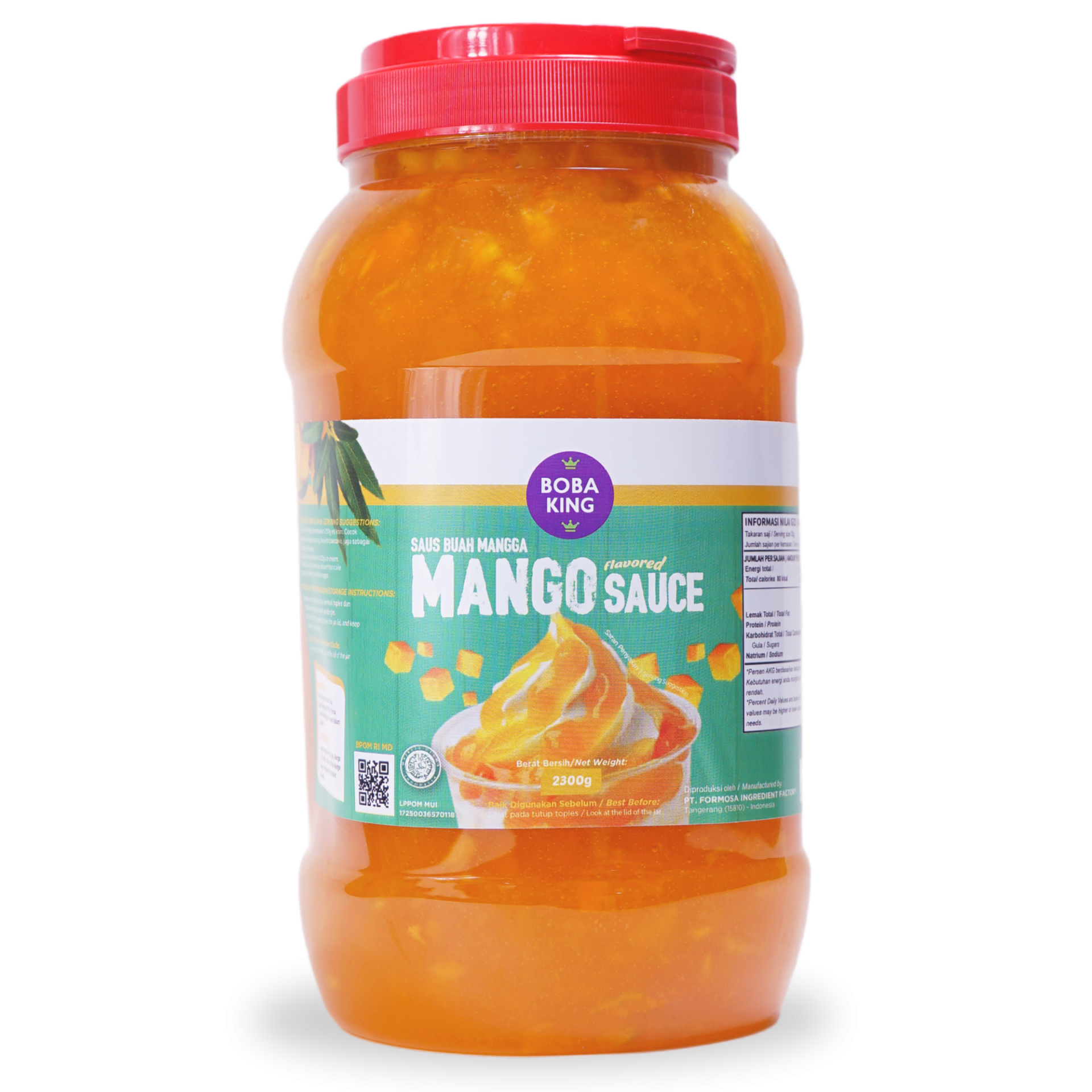 BOBA KING SAUCE MANGO 6 X 2.3 KG